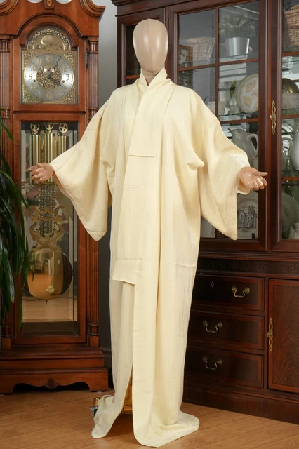 Dear Vanilla Japanese Silk Kimono Women's Robe Gown Authentic Japan Made Vintage