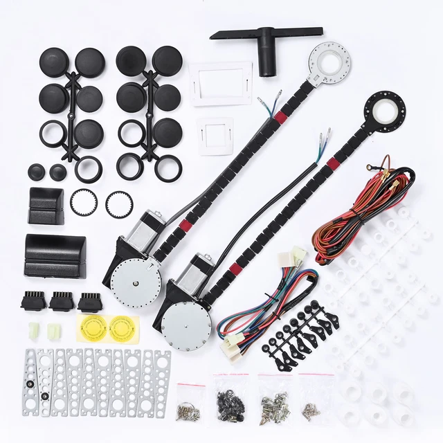 Electric Power Window Lift Regulator Conversion Kit 2 Door Pickup Car Workshop