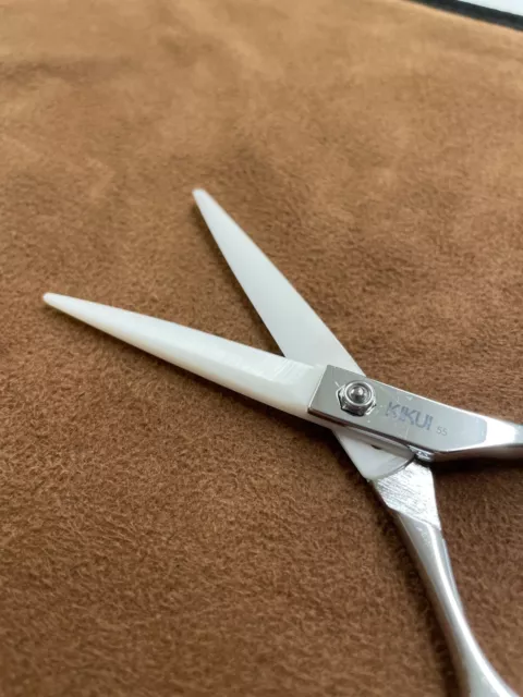 KIKUI 5.5" Ceramic Blade Japanese Hair Scissors Professional Barber Shears