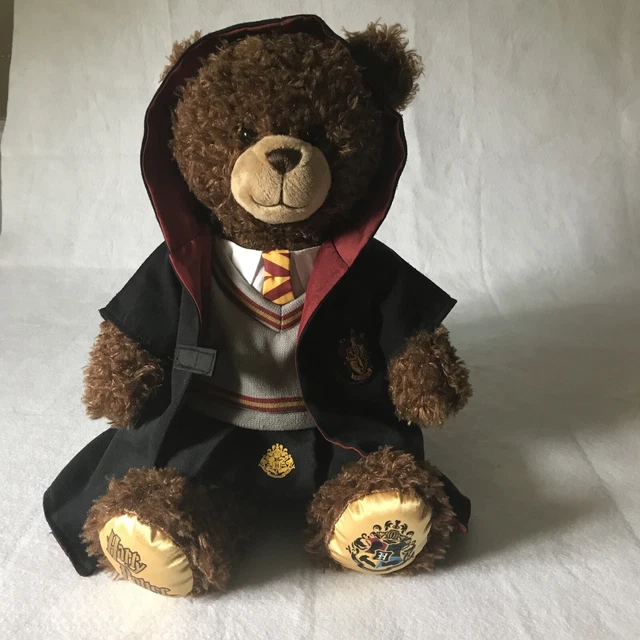BUILDABEAR HARRY POTTER Gryffindor Brown Bear Plush Robe Shirt Tie