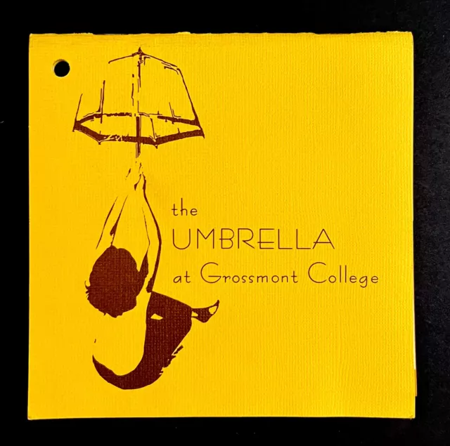 1970s El Cajon CA Grossmont Community College Umbrella Vintage Information Book