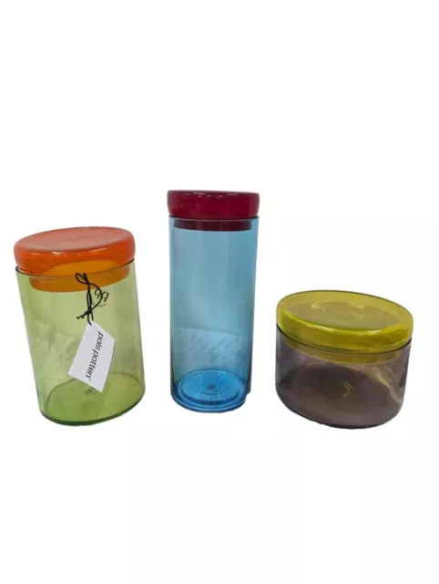POLS POTTEN Multicoloured Vase Caps & Jars 3 Set Home D�cor NEW RRP 155