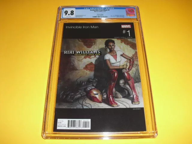 Invincible Iron Man #1 Hip Hop variant CGC 9.8 from 2017! Marvel RiRi Williams
