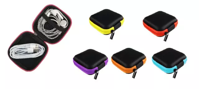 Pocket Hard Case Storage Bag For Headphone Earphone Earbuds TF CardHFTU