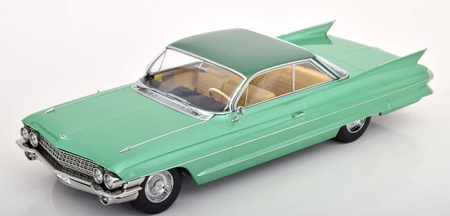 Modèle Réduit 1:18 Cadillac Series 62 Coupe Deville 1961 – Bleu Métallisé KK Scale