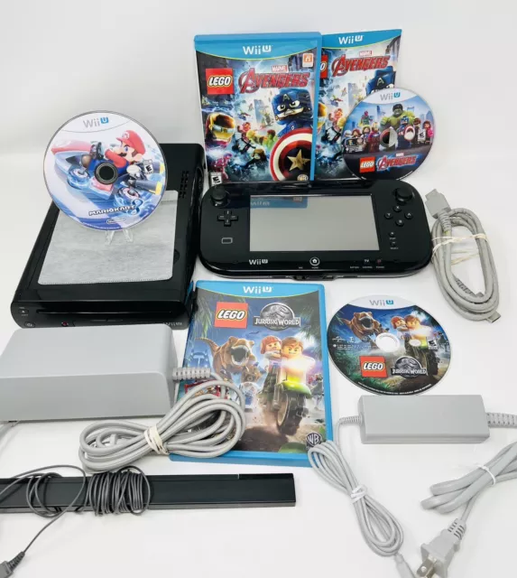  Nintendo Wii U Deluxe Set: Super Mario 3D World and Nintendo  Land Bundle - Black 32 GB : Video Games