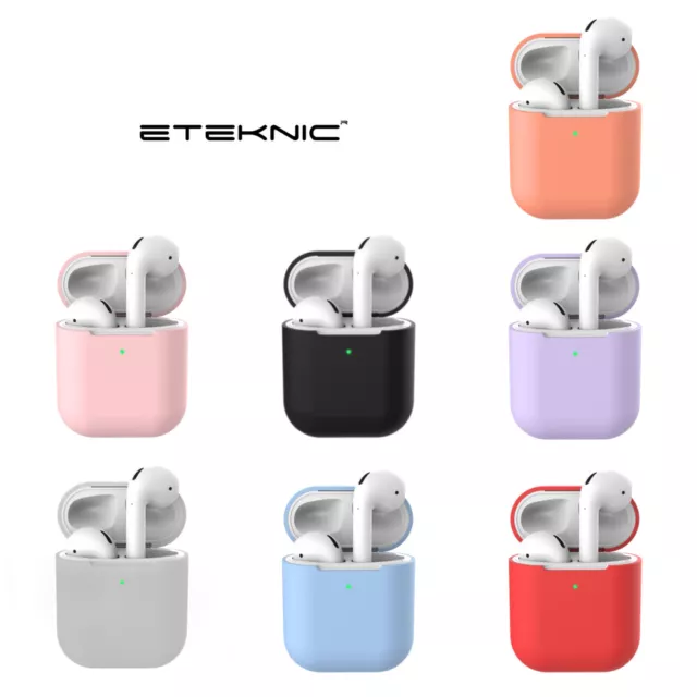 Silicone Protective Airpods Case Slim Skin Cover For Apple AirPod 1 2 Earphones