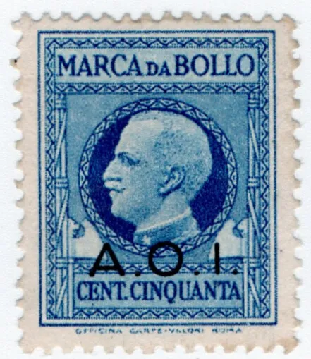 (I.B) Italy (East Africa) Revenue : Marca da Bollo 50c