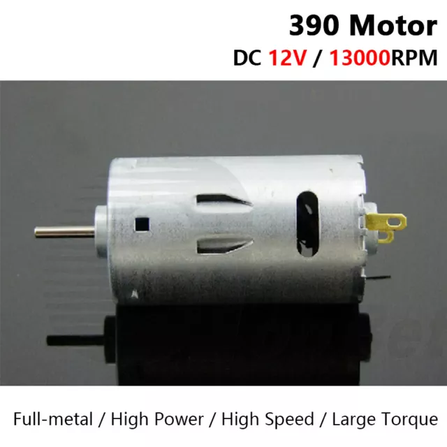 390 Micro Electric Motor DC 12V 13000RPM for RC Car Boat High Speed Large Torque