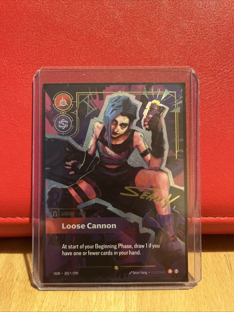 JINX LOOSE CANNON Signature Riftbound Overnumbered 301*/298 League of ...