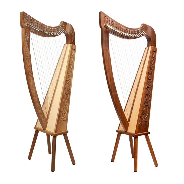 IRISH HARP 22 String Boru & Trinity Harps, Celtic Irish Lever Harp