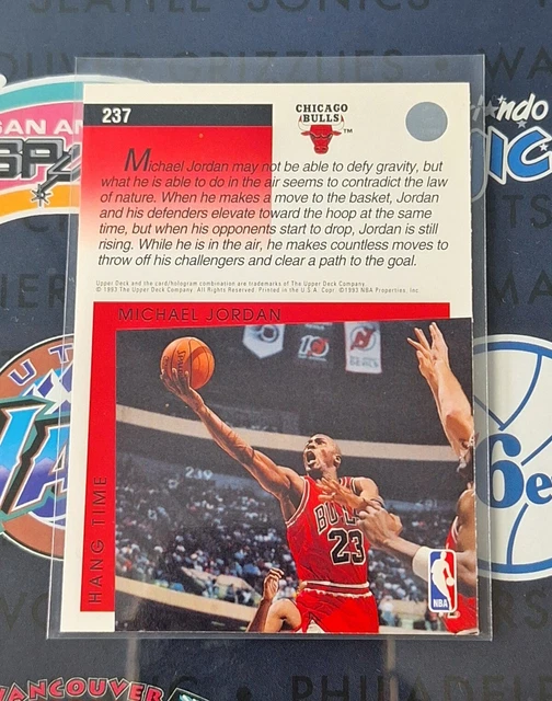 michael jordan hang time card