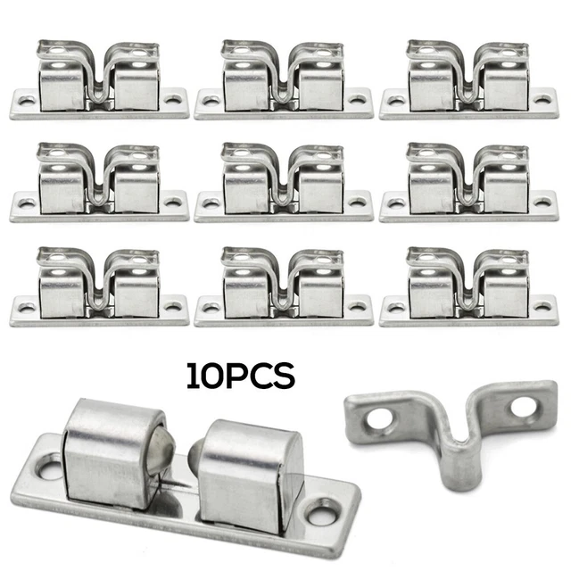 Lot de 10 loquets de tension à double bille en laiton fiable pour portes d'armo