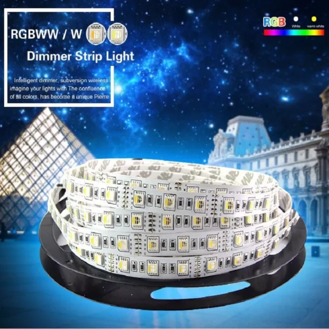 5m LED Streifen 12V 24V RGB RGBW RGBWW SMD 5050 IP65 Stripe Dimmbar Band Leiste