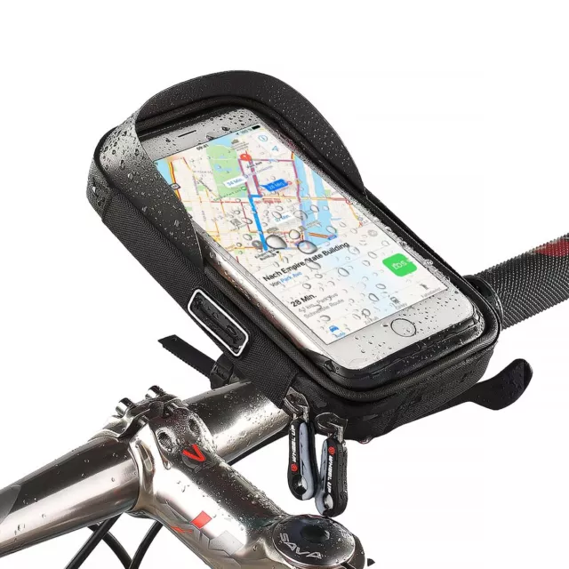 UNIVERSAL HANDY HALTERUNG Fahrrad Smartphone Halter Motorrad Bike Roller  Tasche EUR 17,99 - PicClick DE