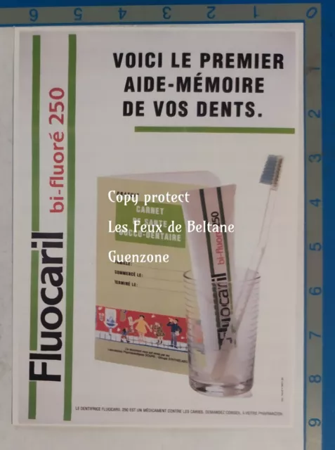 FLUOCARIL BI FLUORE dentifrice pharmacie publicité advert