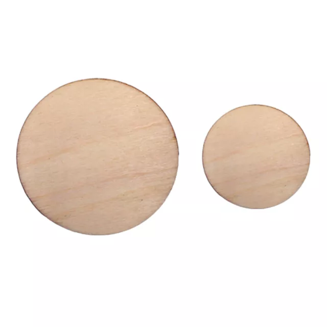 1 Set Wood Slices Decorative Circle Embellishments Unfinished Party Props