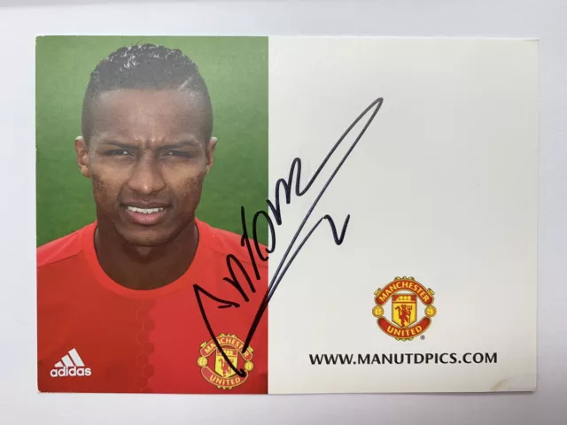RARE Antonio Valencia Signed Official Manchester United Club Card 2016/17