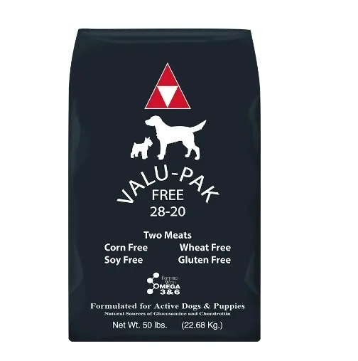 ✅✅ FreeShip New Valu-Pak Free 28-20 Dog Food (Black Bag), 50Lb✅✅