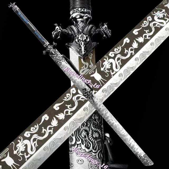 TANG SABER JIAN Broadsword KungFu Dao Sword Katana High Manganese Steel