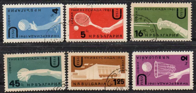 Bulgarien Bulgaria Michel 1224-1229 (Universiade 1961) gestempelt (used)