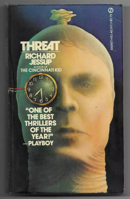 Threat by Richard Jessup [1982 1st Signet pb AE1411, Final Novel, Thriller VG+]