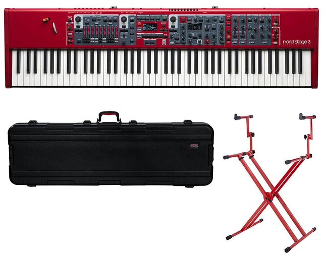 Nord Stage 3 88 88-Key Fully Weighted Keyboard + TSA Case + Red Stand Nord Stage 3 88 88-Key Fully Weighted Keyboard + TSA Case + Red Stand