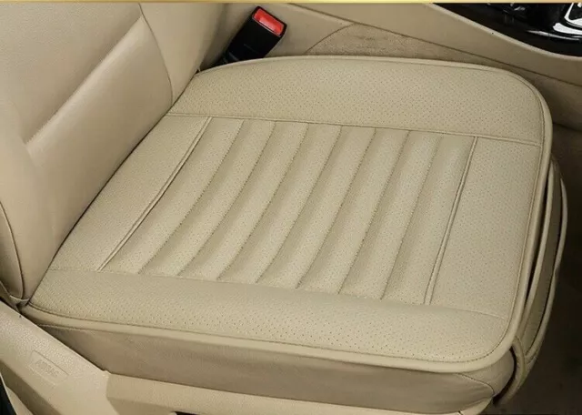 2x Auto Sitzkissen Vorne Sitzauflage Pkw Sitzbezüge Sitzmatte Sitzaufleger BEIGE