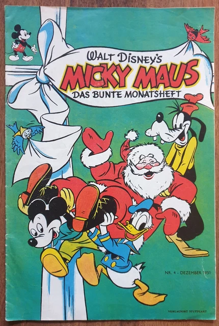Walt Disney Micky Maus das bunte Monatsheft Heft Nr. 4 von 1951 Nachdruck