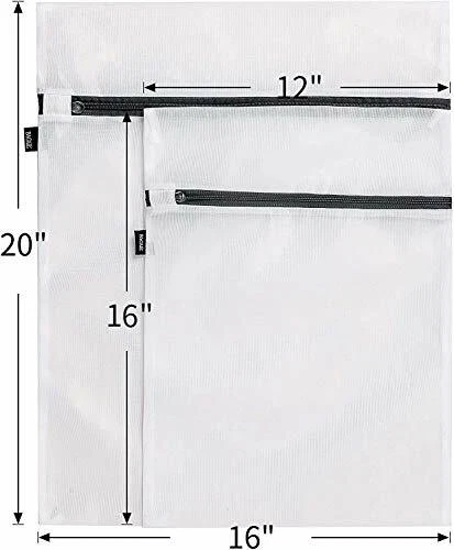 BAGAIL Set of 6 Mesh Laundry Bags with Zip Lock-3 Large & 3 Medium for Laundr... 2