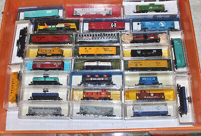 Choice of N Scale Boxcars, Cabeese, Flats, Hoppers, Rfrs, Stock, Tank, LikeNew