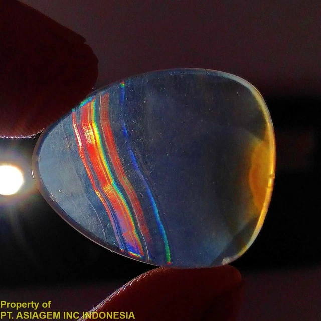 12ct 'A' Grade Rainbow IRIS AGATE ~Multi-Color Fire~ 1-of-a-kind ~100% Natural