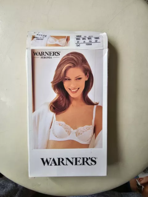 Warners Lace Per bra 38c White Underwired Non-Padded Womens Bra 38c