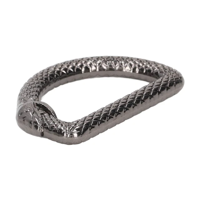 20 PIEZAS Anillos D de metal Serpentina boca cerrada Anillos D hebilla D Anillos para bolsa hágalo usted mismo