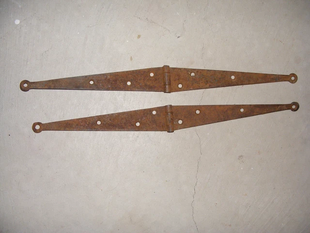 2--  Antique Barn Door T Strap Hinge 18” Vintage