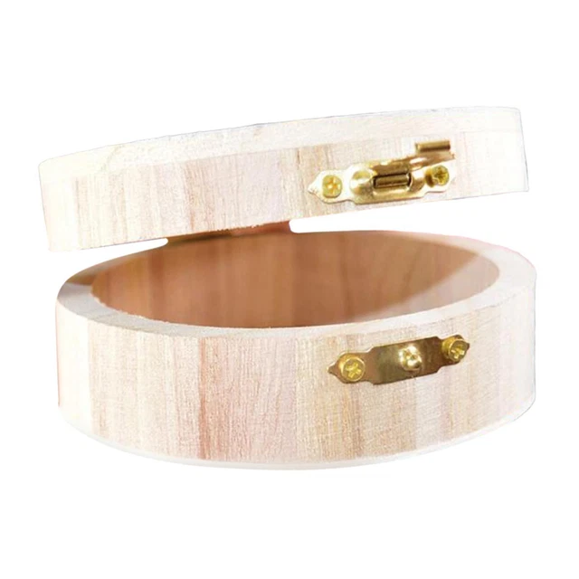 Portagioie Bracciale Display Custodia da viaggio Accessori rotondi in legno