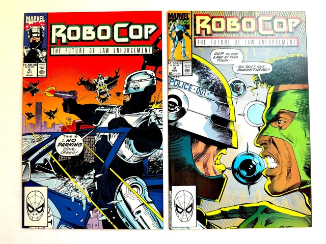 Marvel ROBOCOP (1990) #8-9 LOW PRINT RUN VF/NM to NM Ships FREE!