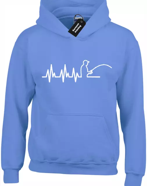 Fishing Ekg Ecg Hoody Hoodie Carp Fishing Angling Fisherman Gift Idea 3