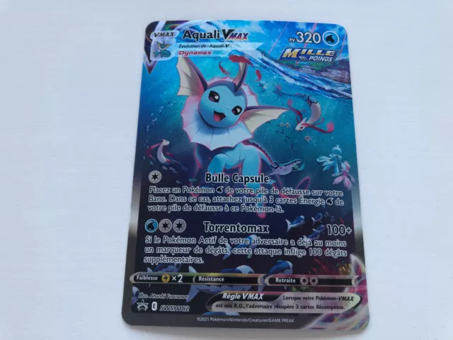 CARTE JUMBO GRANDE carte Pokémon Aquali Vmax swsh182 EUR 15,00