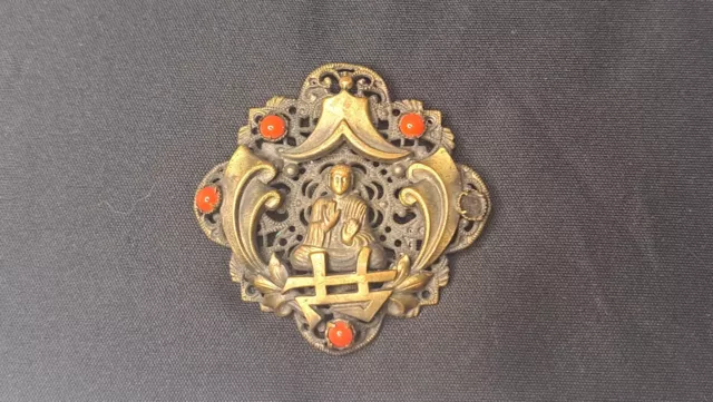 Posible Neiger Brothers brooch vintage Czech