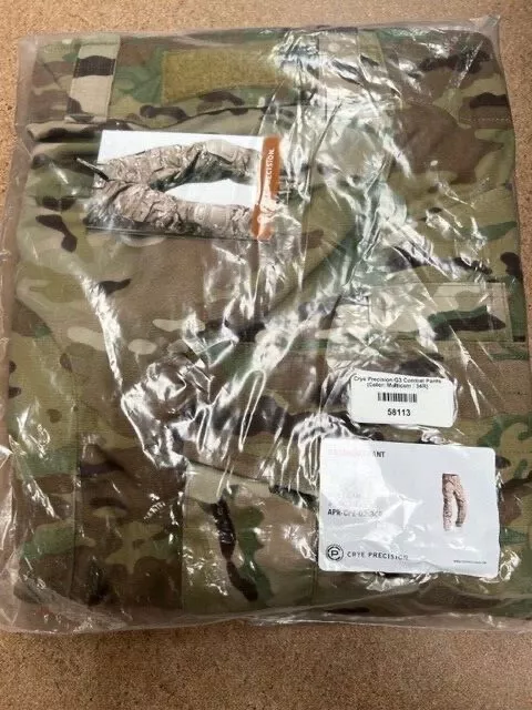 Brand New Genuine Crye Precision G3 Combat Pants 34W Regular Multicam APR-CPE-02 3