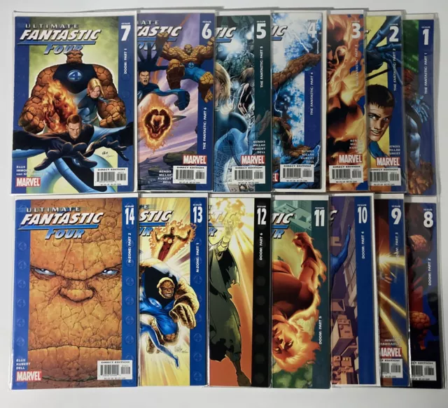 Ultimate Fantastic Four Lot #1-14 Marvel (2005) Comics