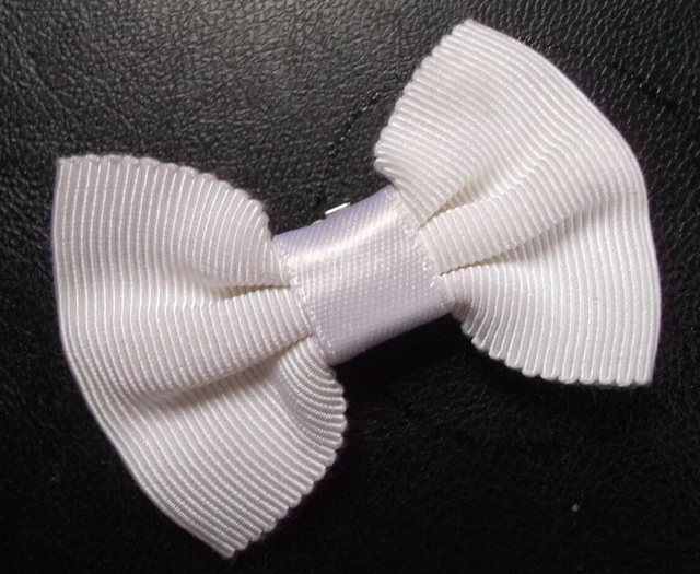 Vintage Bow Tie CLIP ON BOYS Retro Dickie Bowtie 1950s 1950s Off-White