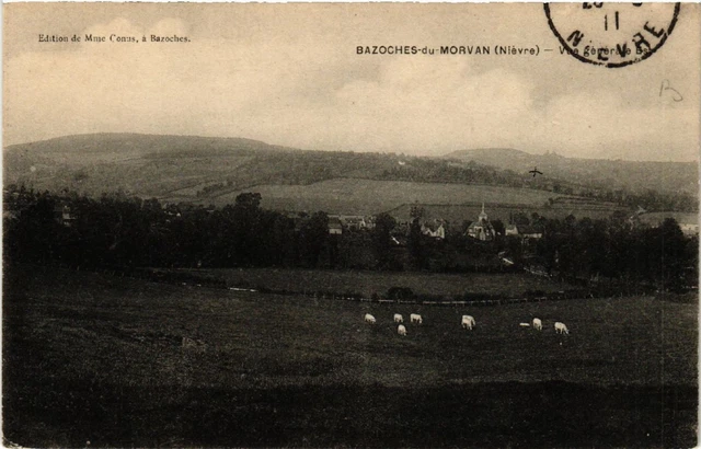 CPA BAZOCHES-du-MORVAN - Vue générale (456707)