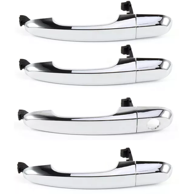 4x Exterior Outer Door Handle Rear Front Left Right For 11-15 Kia Sorento Chrome