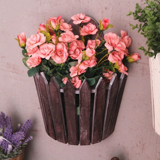 Panier Suspendu De Porte Avec Hortensias Crème - Couronne Printanière Fleurie Pour Décoration D'entrée