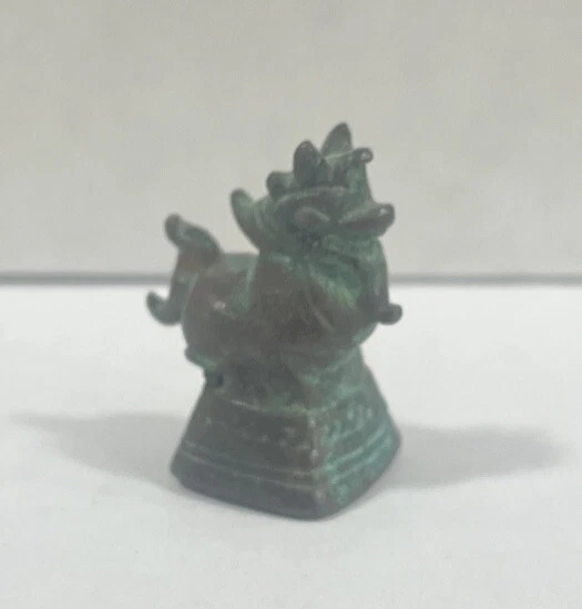 Vintage Nice Patina Asia Bird Rooster Antique Opium Weight  Bronze China  1.2 OZ 2