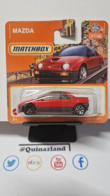 Voiture Miniature Matchbox 1/64 Mazda Autozam AZ-1 1992 - Bleu - Édition Mainline 2023 #3/100 - Neuf