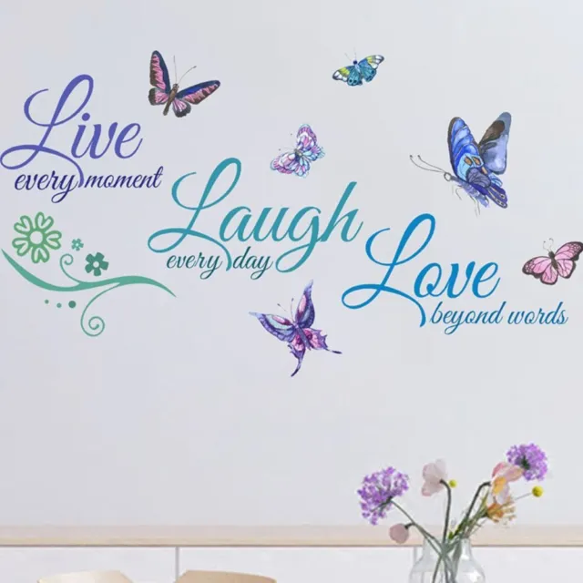 Bedroom Quotes Wall Stickers Home Decor Wall Decal Live Laugh Love