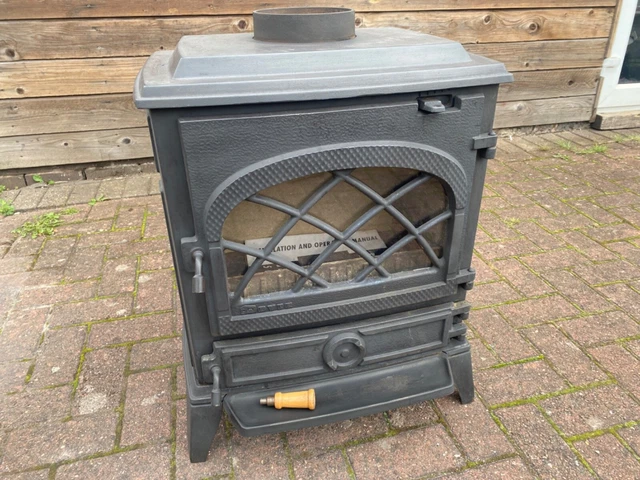 8 KW DOVRE 500 rondins poêle à bois pas multicarburants fonte Defra  compteur de fumée EUR 635,08 - PicClick FR